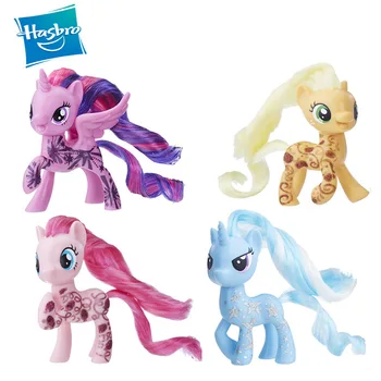 Hasbro My Little Pony Draugiem Twilight Sparkle Pinkie Pie Applejack PVC Rīcības Attēls Kolekcionējamus Modeļu Lelle Dāvanas Bērniem