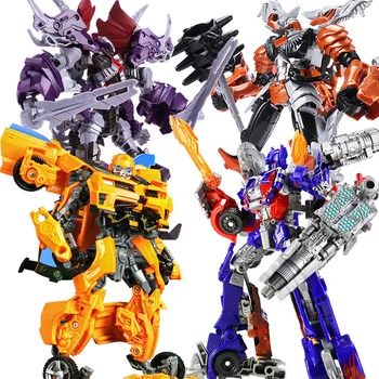 Hasbro Transformers Rotaļlietu 5 Modelis Optimus Prime Auto Robots Hornet Karavīrs Dinozauru Attēls Sakausējuma Izdevums Bērnu Ziemassvētku Dāvanu