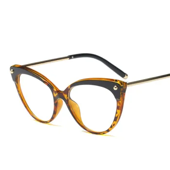 HBK Retro Cat Eye Briļļu Rāmji Sieviešu DIBINĀTĀJAI un Zīmola Dizaineru Optiskās Brilles 2019 Modes Briļļu Datoru Brilles