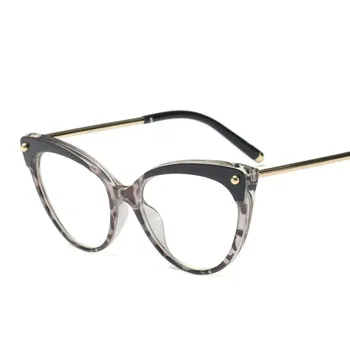 HBK Retro Cat Eye Briļļu Rāmji Sieviešu DIBINĀTĀJAI un Zīmola Dizaineru Optiskās Brilles 2019 Modes Briļļu Datoru Brilles