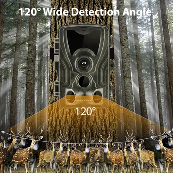 HC-801A Medību kamera Nakts Redzamības Taka cmaera 1080P IP65 waterproof scout meža dzīvnieku Surveillan savvaļas kameras foto lamatas