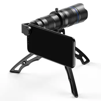 HD 20-40X Tālummaiņas Teleskopu Telefoto Objektīvs ar Statīvu Monokulāri Mobilo Telefonu Kameras Objektīvs Samsung iPhone Viedtālruņiem