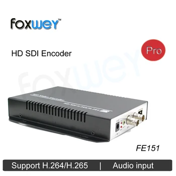 HD dual SDI H. 264 Video kodētāju par IPTV dzīvot video straumēšanu dual plūsmas izejas atbalsts H. 265 encoder un H. 264 FOXWEY