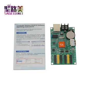 HD-E62 led kontrolieris Bezvadu pārraides U-Disk / RJ45 tīkla ports kontroles karte P10 P6 P8 led ekrānu rs232