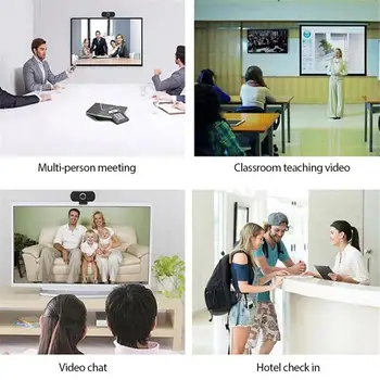HD Webcam 1080P/720P Web Kameras Auto Fokusa iebūvētā Trokšņu Mazināšanas Mikrofonu, 30fps USB2.0 Web Cam, Lai Klēpjdators, Desktop