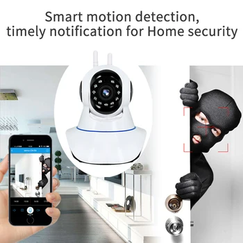 HD Wifi IP Kameras Intelligent Auto Izsekošana 2PM IS Samazināt Drošības Kamera Nakts Redzamības Mājas 36eyes CCTV Kameras Baby Monitor
