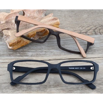 HDCRAFTER Koka Optisko Briļļu Rāmji Skaidrs, Objektīvs Recepšu Lasīšanas Brilles Rāmis Sievietēm, Vīriešiem Vintage/Retro Oculos de grau