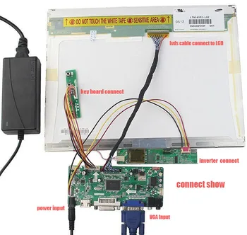 HDMI DVI LED VGA Aduio LCD 30pin kontrolieris valdes komplekts Monitoru 17.0
