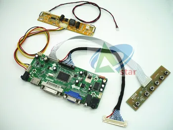HDMI+DVI+VGA+AUDIO LCD Kontrolieris Valdes komplekts 23.6