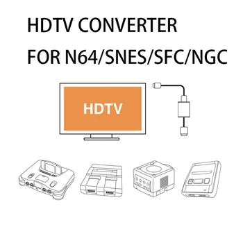 HDMI HD Adapteris HD 1080P TV completamente Digitālo HD Kabeli, Casa de 1080P HDMI convertidor de adaptador de PVC para N64 NVE NGC