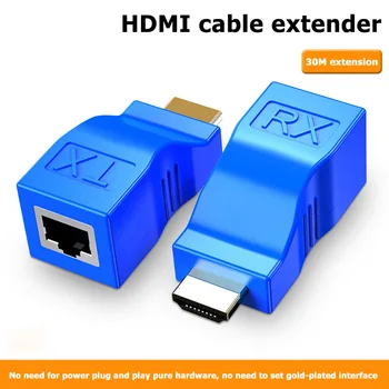 HDMI līdz 30m Tīkla Paplašinātājs Classic Krāsas Vienkārši Ilgstošu LAN Raidītājs Ethernet Kabeļa Pagarinājums Adapteri