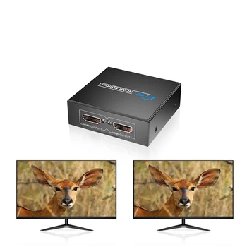 HDMI Splitter 1X2 1080P HD Video ar Sn Atbalsta 3D HDMI1X2 Komutatoru HDTV, STB, DVD un Projektoru(ES SPRAUDNIS)