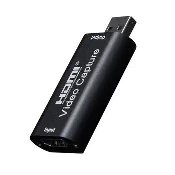 HDMI Video Capture Karte, USB 2.0, HDMI Video Grabber Ierakstīt Lodziņā PS4 Spēle DVD Videokamera, Fotokamera Ieraksta Tiešraidi X6HA