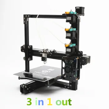 HE3D Jaunākās EI3 triple liela krāsu drukas izmērs 3 in 1 no presēt 3D printera komplekts ar 2rolls pavedienu+SD karti kā dāvanu