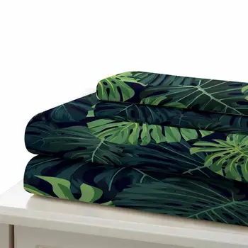 HELENGILI 3D Gultas Komplekts Tropu Augi Drukāt Duvet Cover Set Gultasveļa ar Spilvendrāna Gulta Set Home Textiles #RDZW-20