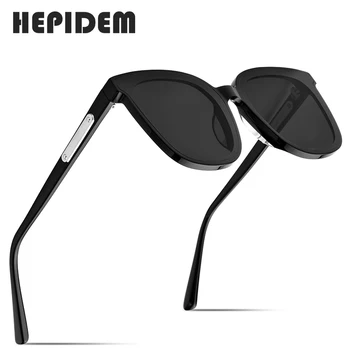 HEPIDEM Vintage Maigu Saulesbrilles Vīriešiem Dzīvoklis Objektīvs Liels Lielizmēra Kvadrātveida Saules Brilles Sievietēm Zīmola Dizaina Brilles gm Sapnis Apmeklēt