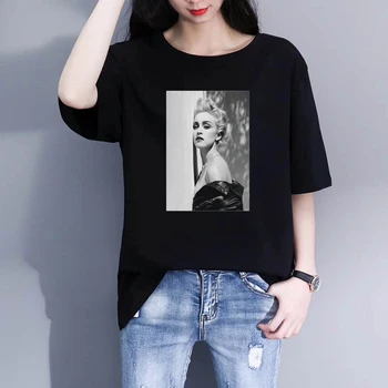Herb Ritts Madonna True Blue Tumblr Jauno Vasaras Modes Sieviešu Drukas T Krekls Sievietēm, O-Veida Kakla Īsām Piedurknēm Topi Vīriešiem, Korejiešu