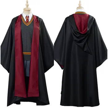 Hermione Grendžera Cosplay Kostīmu Skolas Vienādu Sieviešu Drēbes Apmetnis Tērpi Halloween Karnevāla Tērpi Sievietēm, Meitenēm