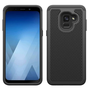 Hibrīda Hard Case for Samsung Galaxy A8 2018 Lietu Vāku lieljaudas Triecienizturīgs Silikona Bruņas Vāks Samsung A8 2018 A530F Gadījumā