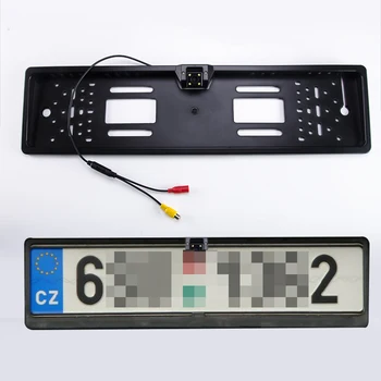 Hippcron Auto Rāmja Kameru Plāksnes Licences ES Euro Tipa Nakts Redzamības Atpakaļskata Atpakaļgaitas Kamera Parktronic Atpakaļ uz Augšu Ūdensdrošs LED