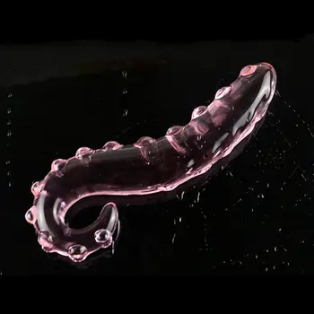 Hippocampus Dildo Stikla Caurspīdīgs 15.5*3.6 CM, Anālā Masturbācija, Masāža Stick Pieaugušo Seksa Spēles Rotaļlietas Kulminācija Stikla Dildo
