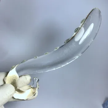 Hippocampus Formu G Forma Pyrex Stikla Kristāla Dildo ar Vietas Krelles Viltus Dzimumlocekļa Anālais Butt Plug Geju Masturbācija Lodziņā Piegāde