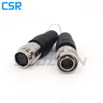 Hirose Connector 12 pin ,HR10A-10P-12P/HR10A-10J-12S, LED Strāvas kabeļa savienotājs Kameras strāvas kabelis Dokstacijas kontaktspraudņi un kontaktligzdas
