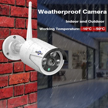 Hiseeu 8CH CCTV Camera System Bezvadu 6pcs 1080P wifi IP Kamera Outdoor Home Security Video Novērošanas Sistēmas VRR komplekts