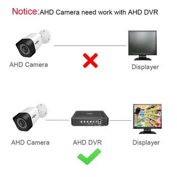 Hiseeu AHD 720P, 1080P bullet CCTV Kameras ūdensizturīgs āra iekštelpu IS SAGRIEŽ Nakts Redzamības HD Security Cam video Novērošanas Kameru