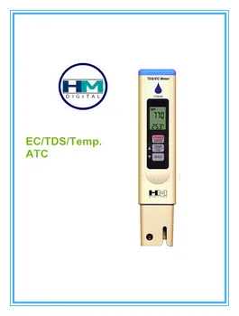 HM Digital 10pcs/daudz COM-80 EK TDS Temperatūra 3 in 1 HydroTester ar Automātisku Kalibrēšanu un Datahold