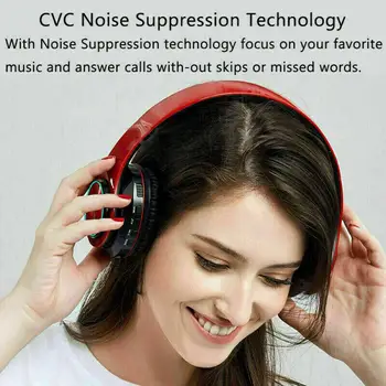HobbyLane Bezvadu Gaismas Bluetooth Austiņas Bluetooth V5.0 Austiņas Over-Ear Stereo Super Bass Austiņas ar Mikrofonu