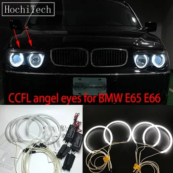 HochiTech BMW E65 E66 Alpina B7 pre-facelift Ultra Spilgta Dienas Gaismas CCFL Angel Eyes Demon Eyes Komplektu Silti Balta Halo Gredzenu
