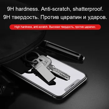 HOCO iPhone 7 8 PLUS HD 3D rūdīta stikla aizsargs aizsargājošu stikla pilnībā segtu iPhone X touch screen aizsardzības plēves