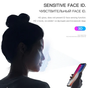 HOCO iPhone X XS 3D Full Rūdīts Stikls Filmu Ekrāna Aizsargs seguma Touch Screen Aizsardzības iPhone XS Max XR