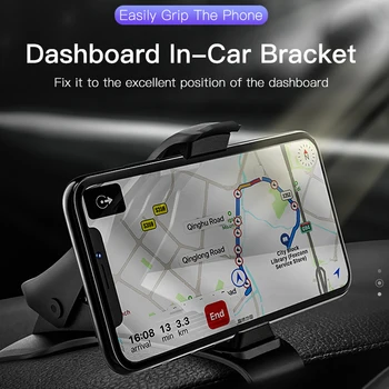 Hoco Universālo Auto Telefona Turētājs GPS Paneļa Tālruņa Turētāju Automašīnas Mobilo Tālruņu Klipu Turētājs Stiprinājums Stand Turētājs iPhone