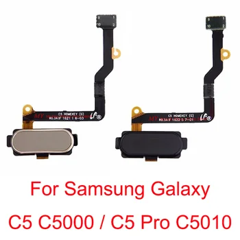 Home Menu (Izvēlne), Pirkstu Nospiedumu Sensors Atgriešanās Taustiņu, Apakšā Flex Kabelis Samsung Galaxy C5 C5000 / C5 Pro C5010