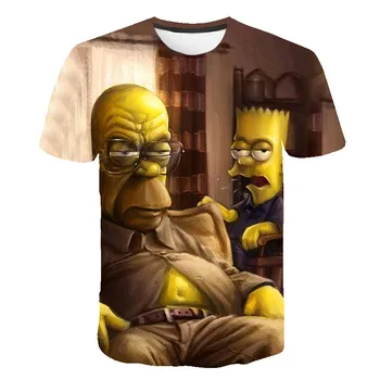 Homērs Simpsons 3d Druka T Kreklu Bart Simpson House Apģērbu Homērs Simpsons sporta krekls apģērbi apģērbu vīriešiem un sievietēm Simpson