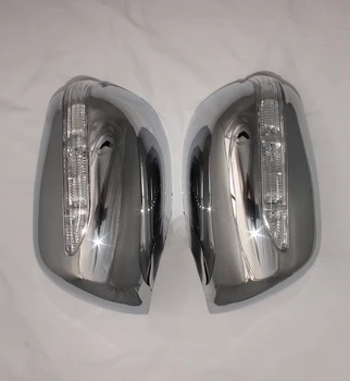 Honda Fit Jazz 2007 2008 2009 2010 2011 2012 2GAB ABS Chrome plateddoor Atpakaļskata durvīm spoguļi aptver ar Led
