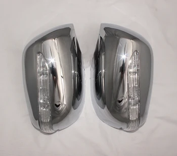 Honda Fit Jazz 2007 2008 2009 2010 2011 2012 2GAB ABS Chrome plateddoor Atpakaļskata durvīm spoguļi aptver ar Led