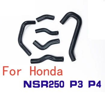 Honda NSR250 PGM3 PGM4 P3 P4 Motociklu Silikona Radiatora Dzesēšanas Šļūtenes Komplekts Sildītājs Ūdens Cauruļu