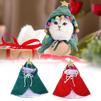 Hot Funny Ziemassvētku Apģērbu, Siltu Pet Suns, Kaķis Drēbes Kucēns Hairball Cepuri Zvaigžņu Vadītājs Gudrs Apmetnis Suņiem Kaķiem Kostīmu Mājas Dekoru