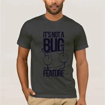 Hot vīrieši ir jautri gadījuma drukāt T-krekls, t nav Bug Tas ir Līdzeklis Smieklīgi Programmētājs Modes T Krekls, Kokvilna