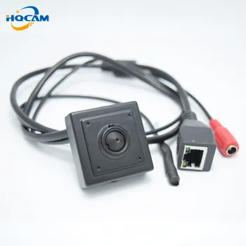 HQCAM mini ip kamera 720P kamera 2.8 mm objektīvs ONVIF 2.0 HD (H. 264 P2P Mobilo Telefonu Uzraudzības CCTV kameras IP Kameras Ārējais mikrofons