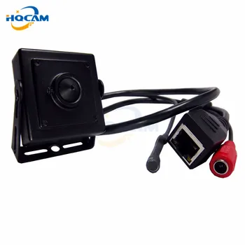 HQCAM mini ip kamera 720P kamera 2.8 mm objektīvs ONVIF 2.0 HD (H. 264 P2P Mobilo Telefonu Uzraudzības CCTV kameras IP Kameras Ārējais mikrofons