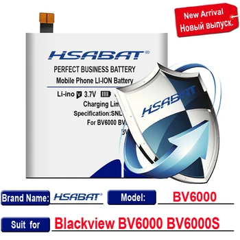 HSABAT 0 Cikla 7050mAh Akumulatoru Blackview BV6000 BV6000S Augstas Kvalitātes Mobilā Tālruņa Akumulatoru Nomaiņa