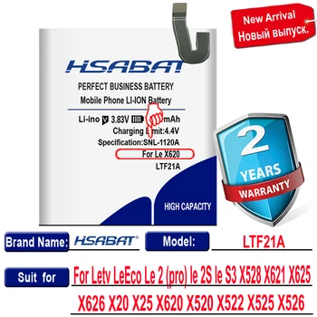 HSABAT Akumulatoru Letv LeEco Le 2 (pro), le 2S le S3 X528 X621 X625 X626 X20 X25 X620 X527 X520 X522 X525 X526 5700mAh LTF21A