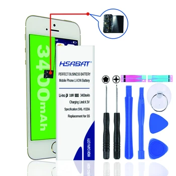 HSABAT Litija Akumulators Apple iPhone 6S 6 7 5S iphone 6, plus Rezerves Baterijas Iekšējā Tālruņu Bateria