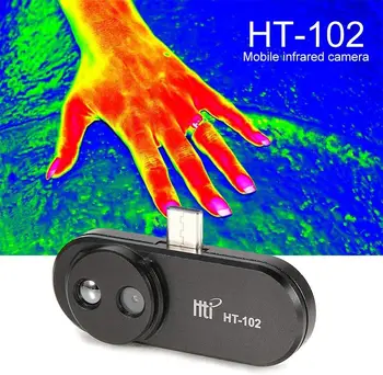 HT-102 Mobilo Telefonu Siltuma starojuma Kameru infrasarkano imager Android Veida USB-C Funkcijas Attēlu Ierīces Video Attēlu Ierakstīšanas