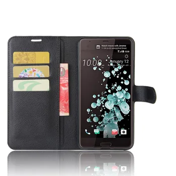 HTC U Ultra Maka Segtu Kartes Turētāju Telefonu Gadījumos HTC U Ultra Pu Ādas Gadījumā Telefona Apvalks