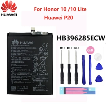 Hua wei Oriģinālo Akumulatoru HB396285ECW 3400mAh Par Huawei P20 Godu 10 Honor10 Lite Augstas kvalitātes Tālruņa Baterijas Nomaiņa
